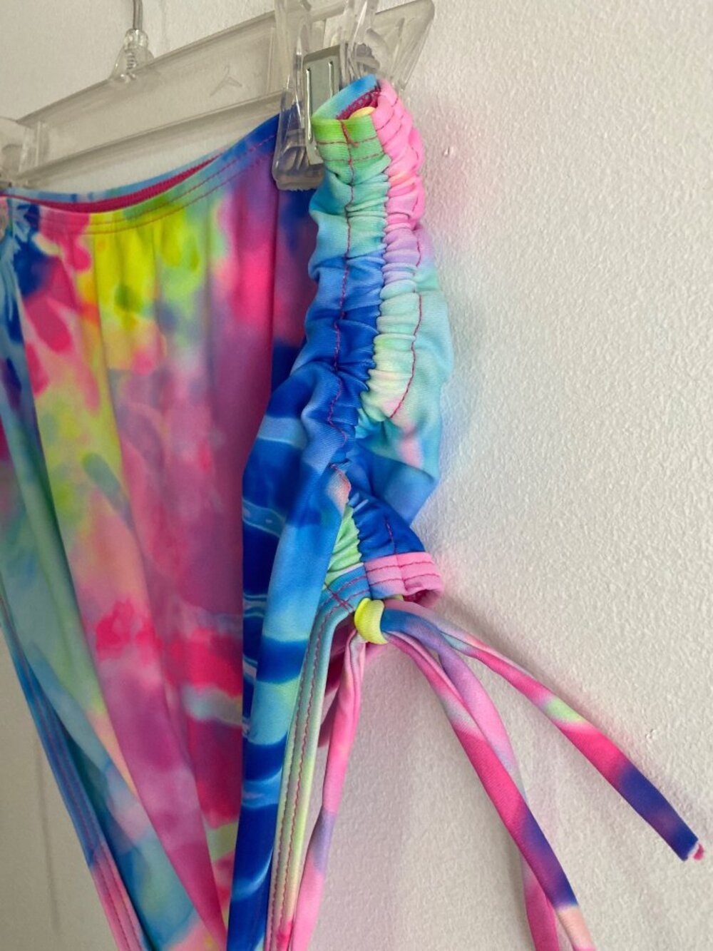 Tie-Dye Two-Piece Swimsuit With High-Waisted Bottoms Women's Size S - Picture 5 of 9